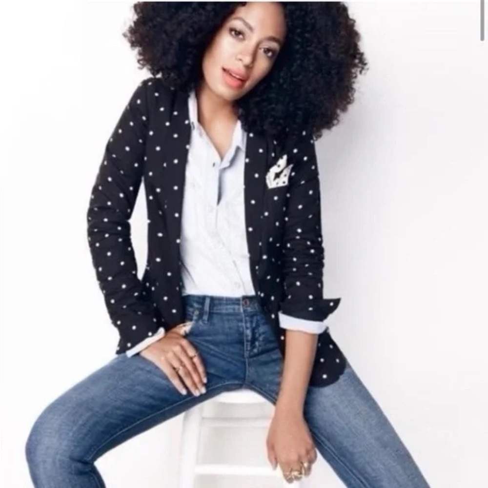 Black Polka Dot Blazer